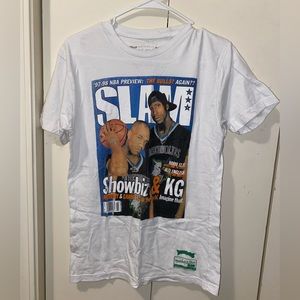 MENS MITCHELL AND NESS SHOWBIZ AND KG SLAM COVER TEE